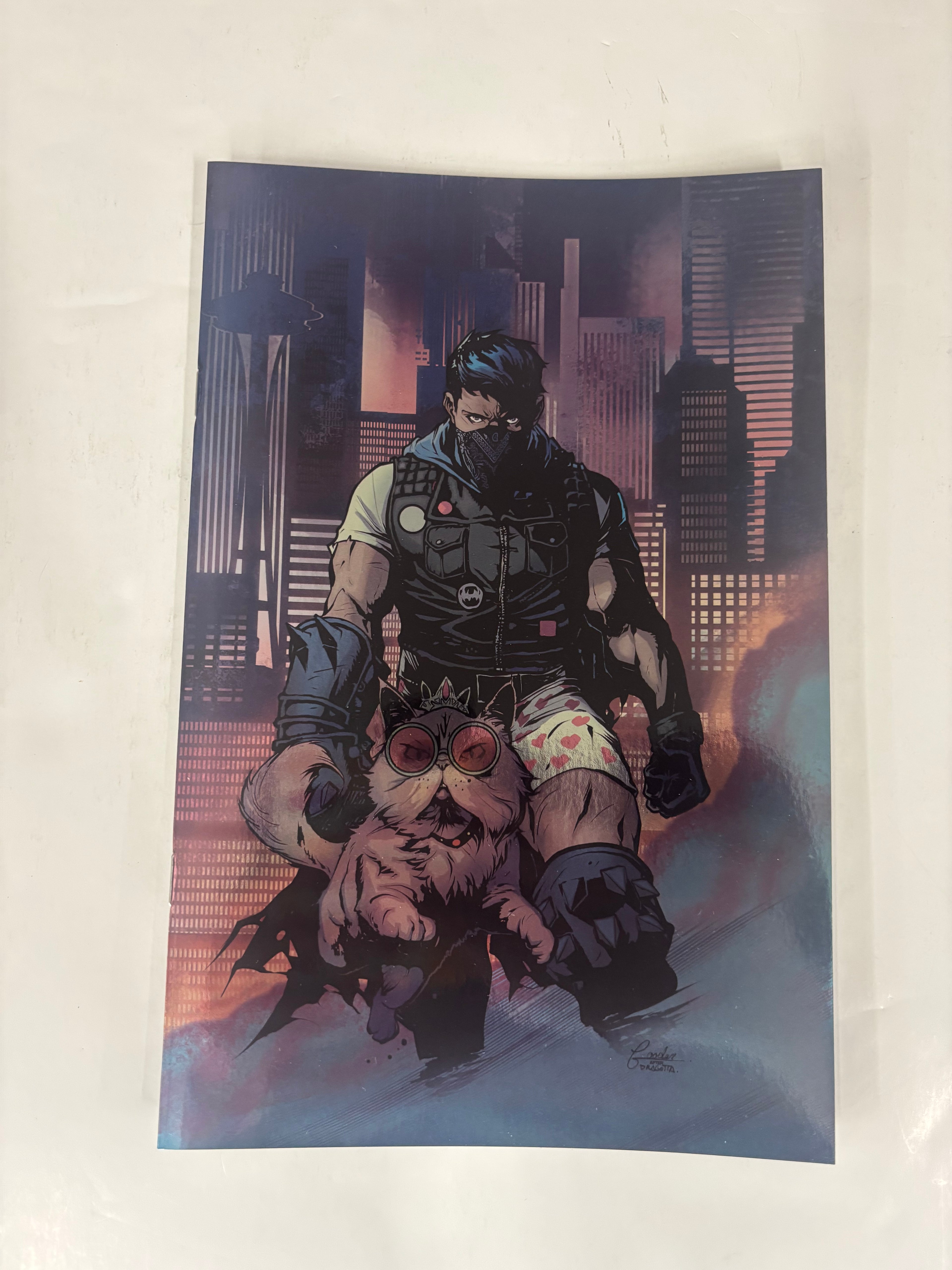 Dungeon crawler Carl AB variant homage cityscape cover virgin foil