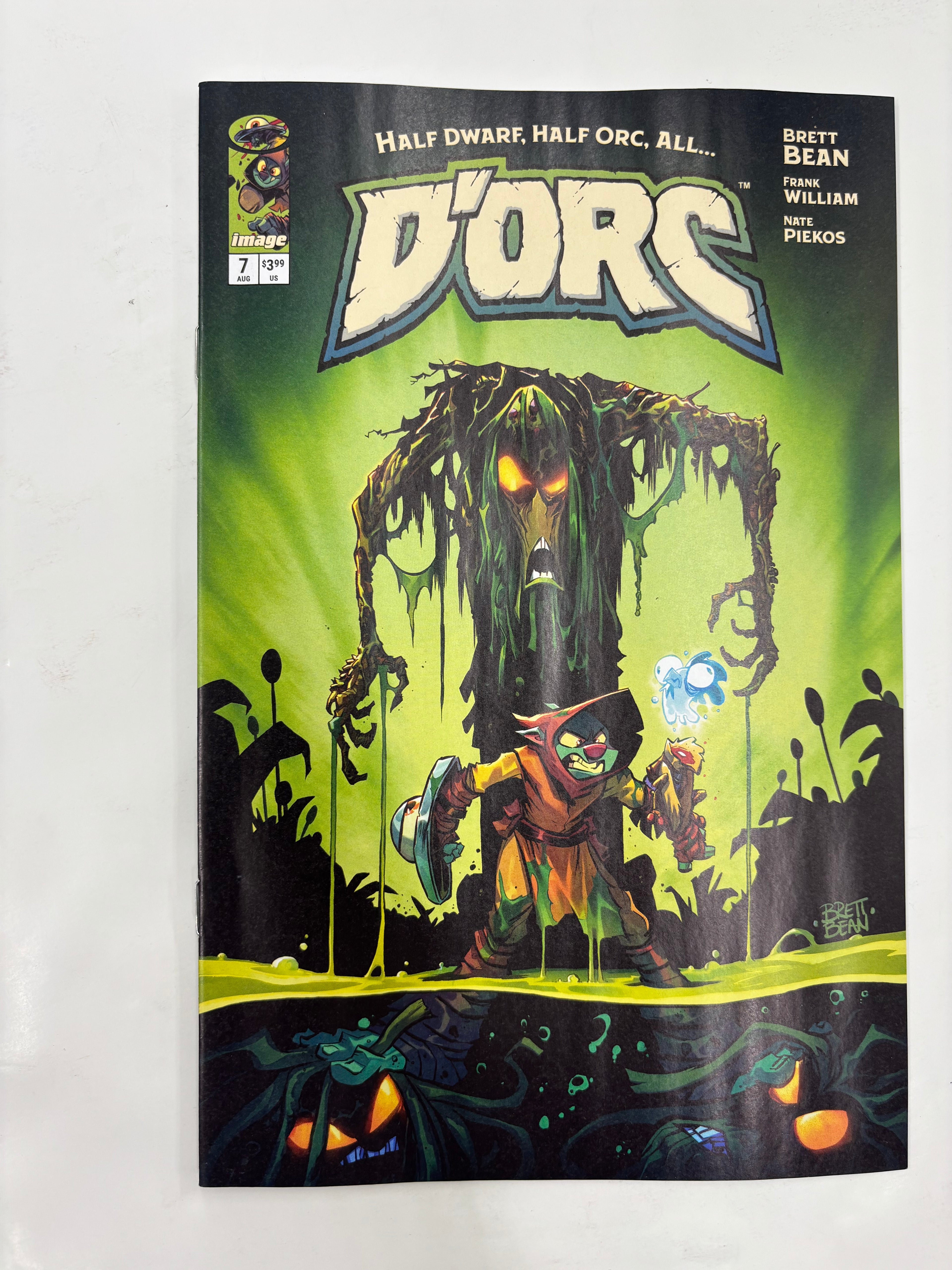 D’ORC #7 green trade cover by Brett Bean