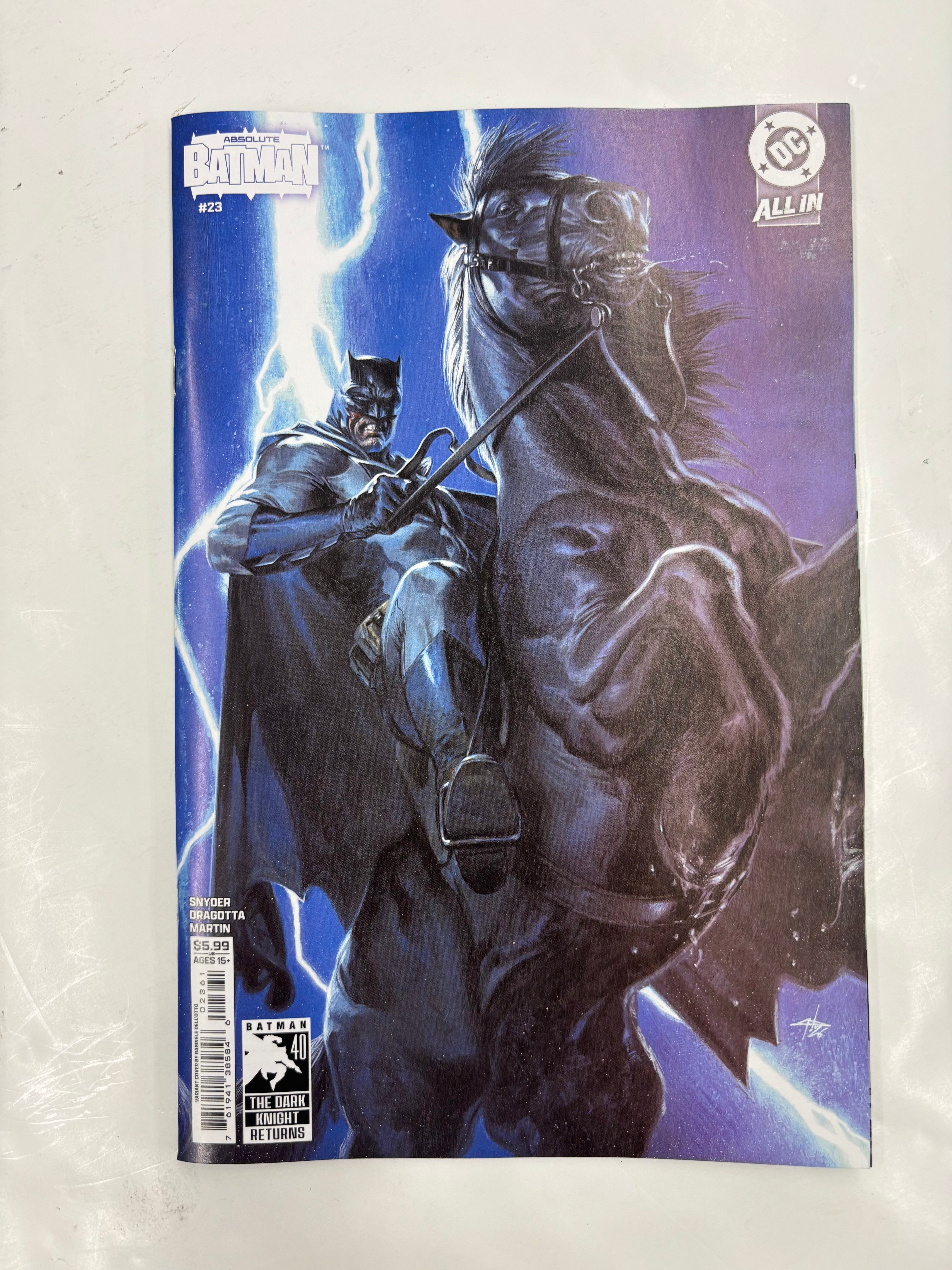Absolute Batman #23 Del’Otto variant cover