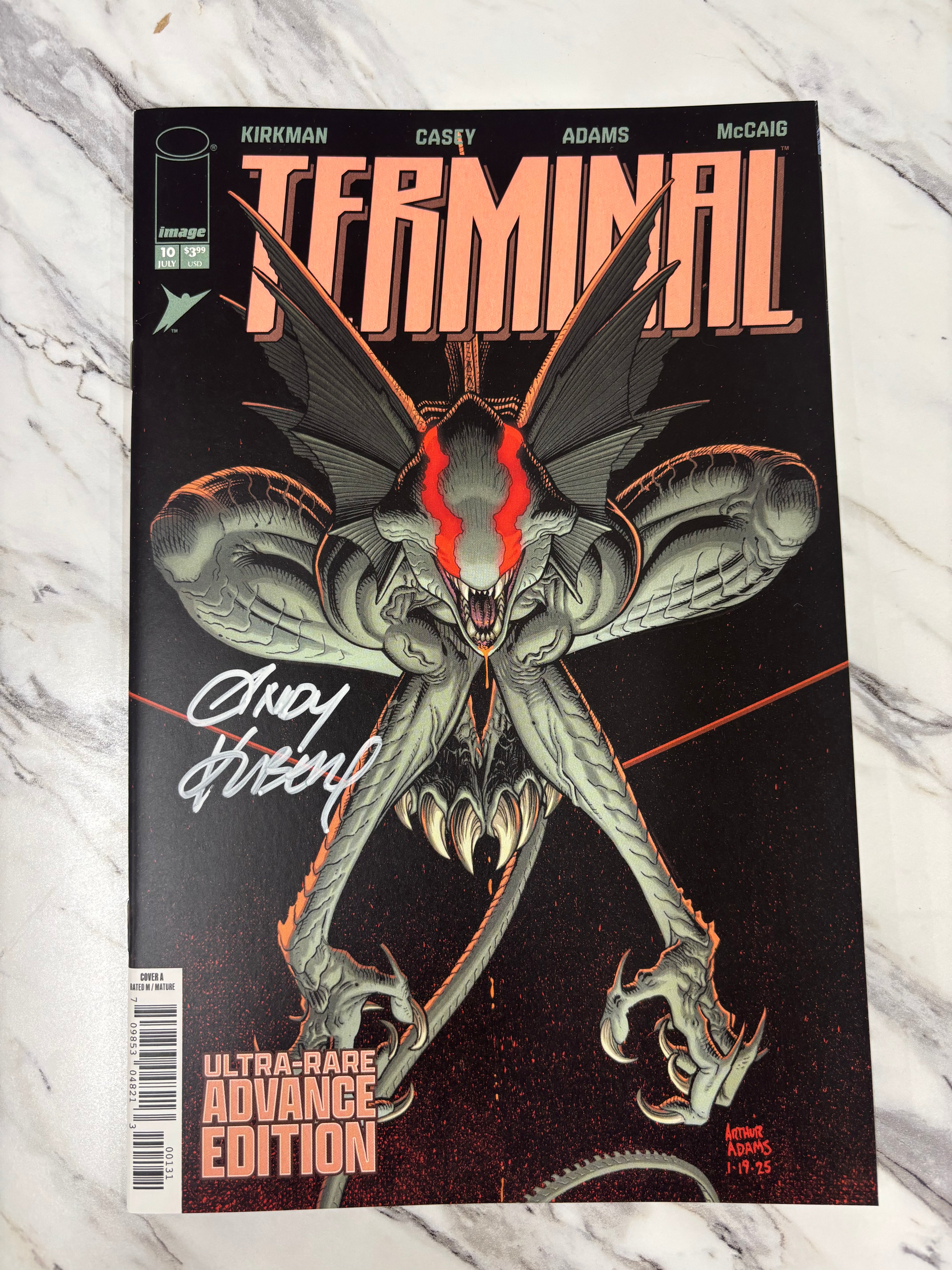 Terminal #10 Cover A signed by Andy Kubert