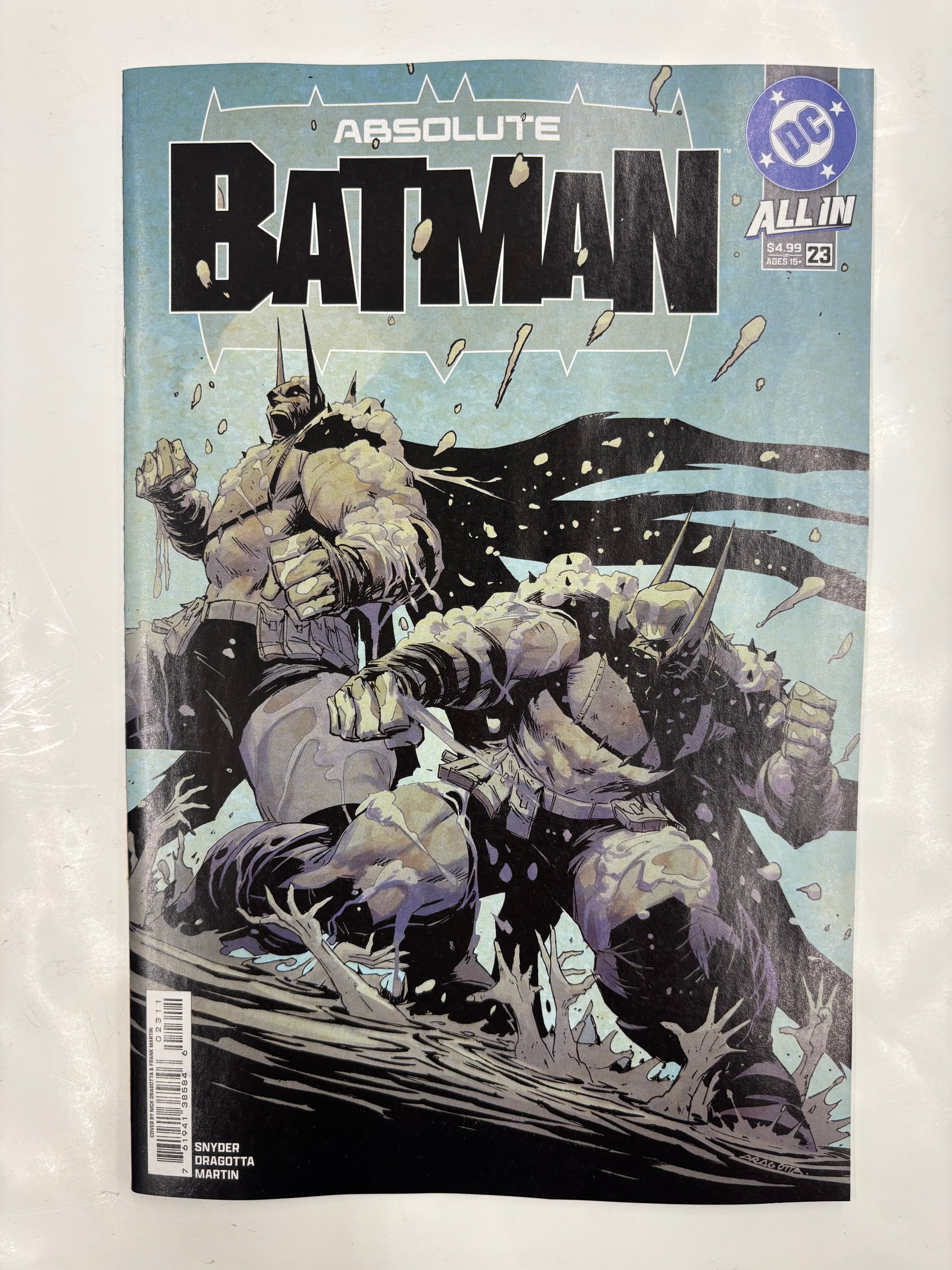 Absolute Batman #23 original cover by Dragotta and Martin