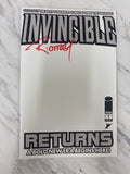 OTTLEY SIGNED invincible returns blank cover