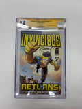 Invincible Returns Facsimile Edition #1 Cover B CGC 9.8 Yellow Label Signed by Ryan Ottley
