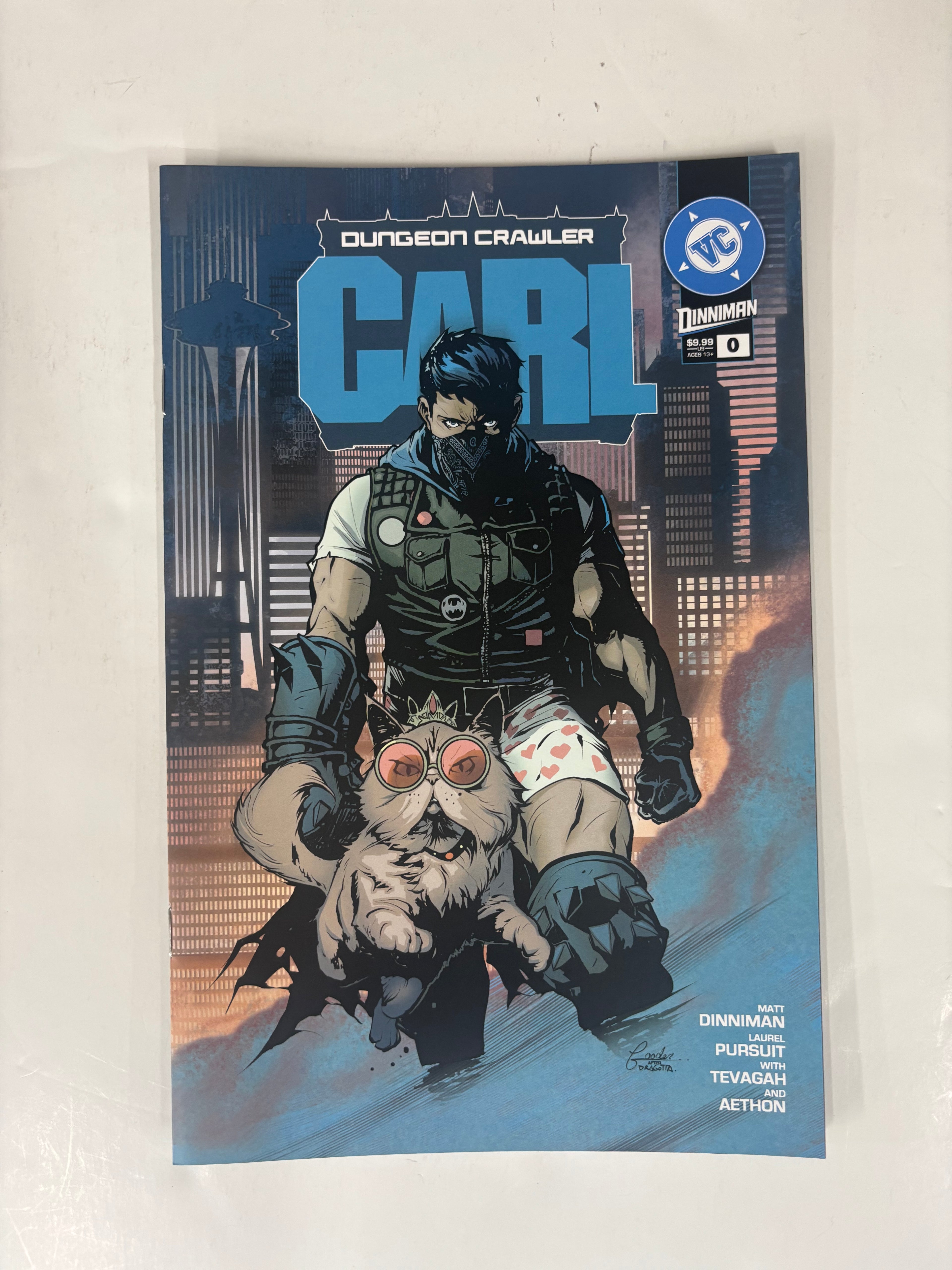 Dungeon crawler Carl AB variant cityscape homage trade cover