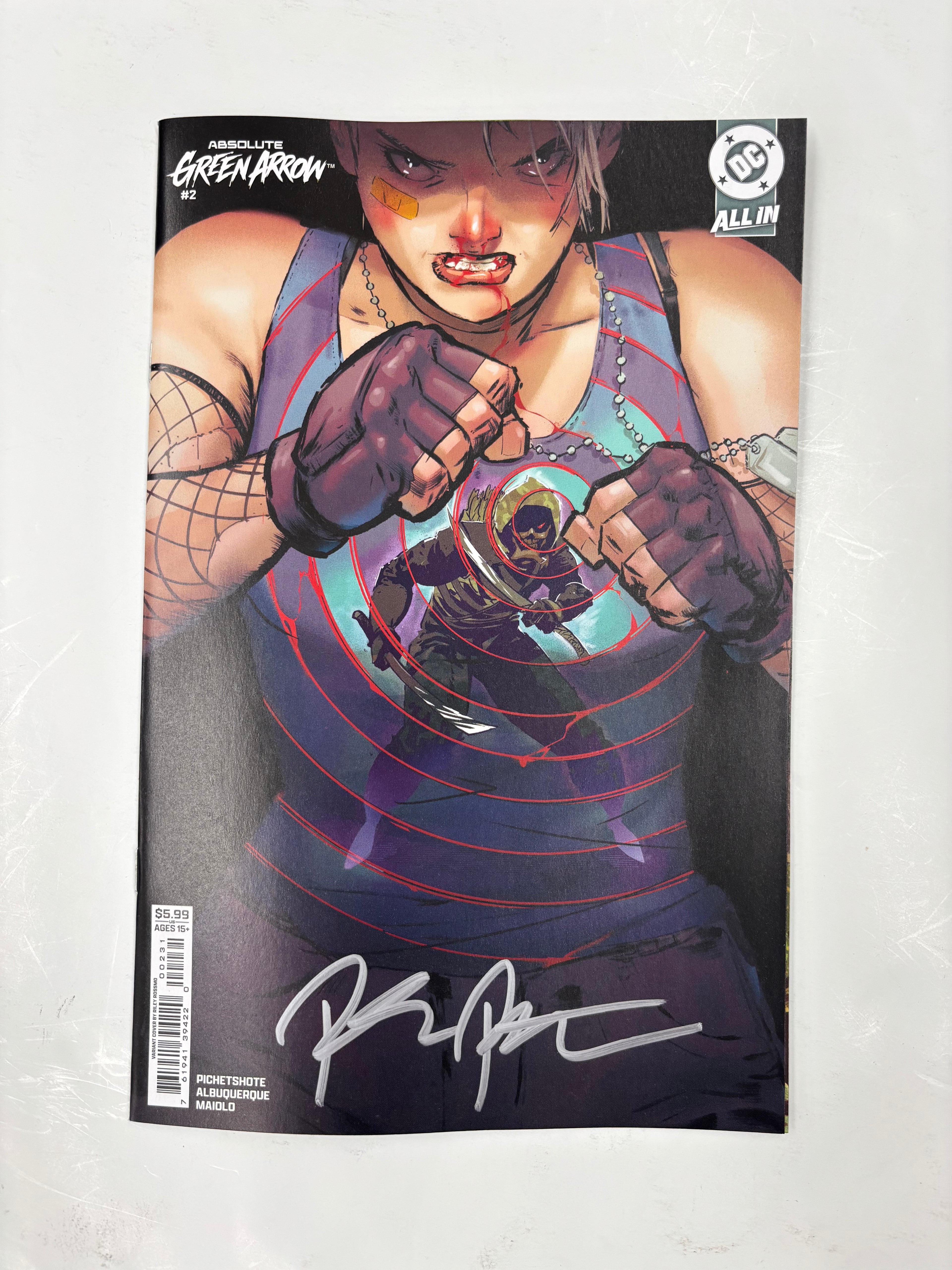 PICHETSHOTE SIGNED absolute green arrow #2 rossmo variant