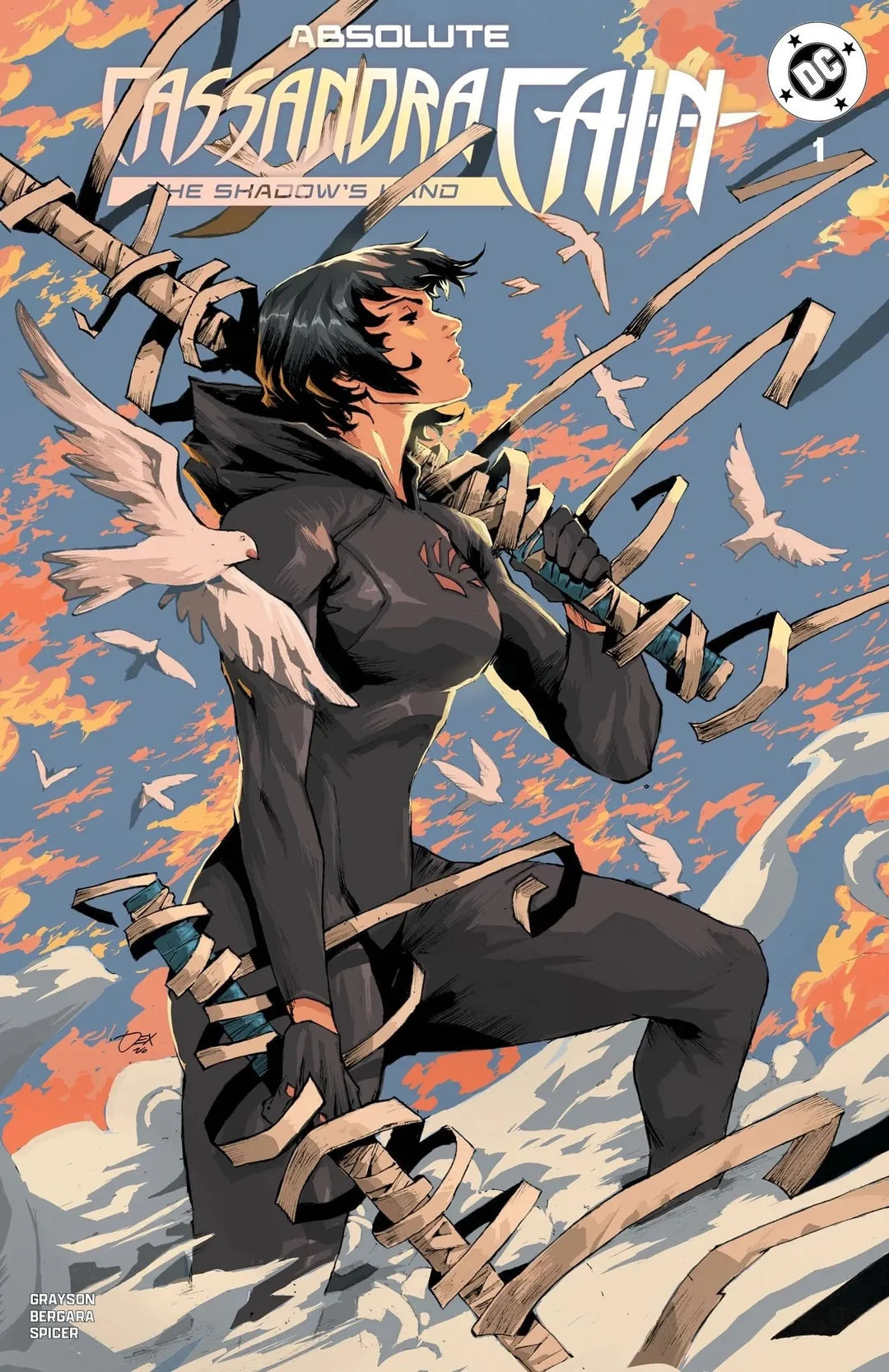Absolute Cassandra Cain #1 Dexter Soy Raj90027 Exclusive Cover signed by Scott Snyder