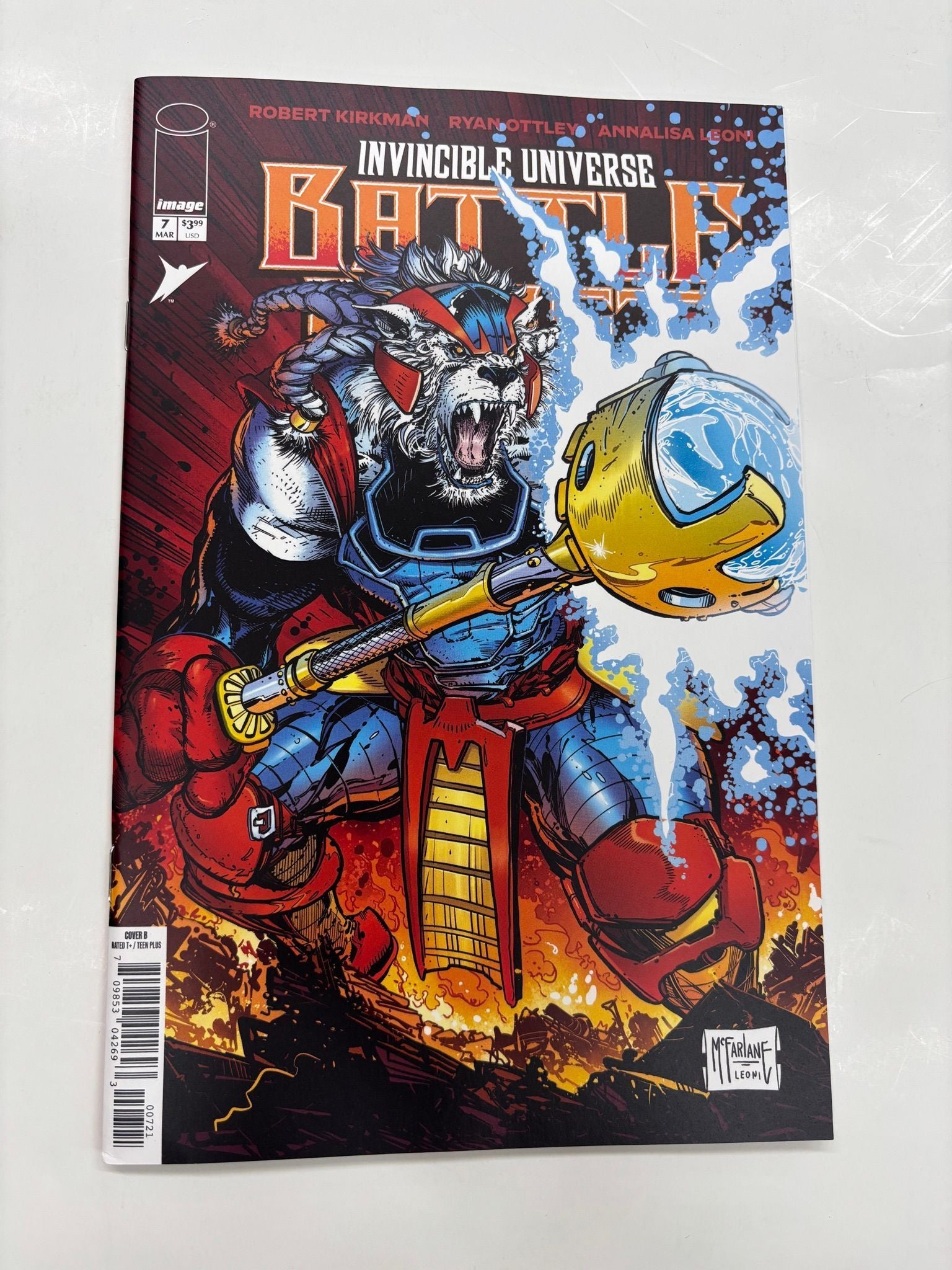 OTTLEY SIGNED battle beast #7 McFarlane cover b