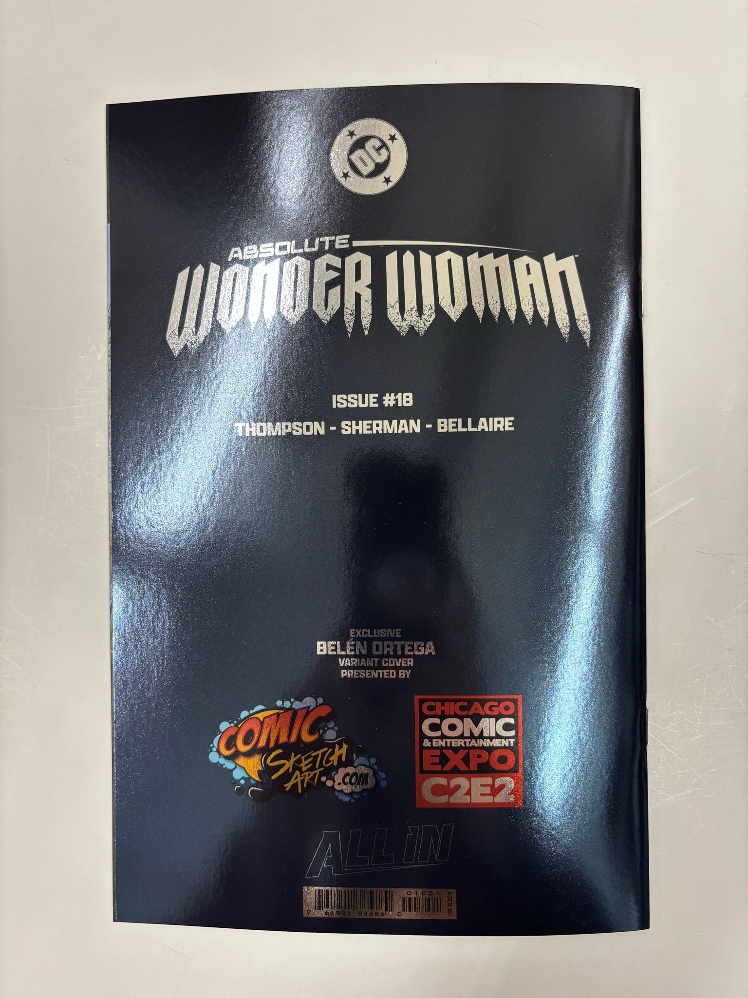 Absolute Wonder Woman #18 Foil C2E2 Variant cover SIGNED by Belen Ortega