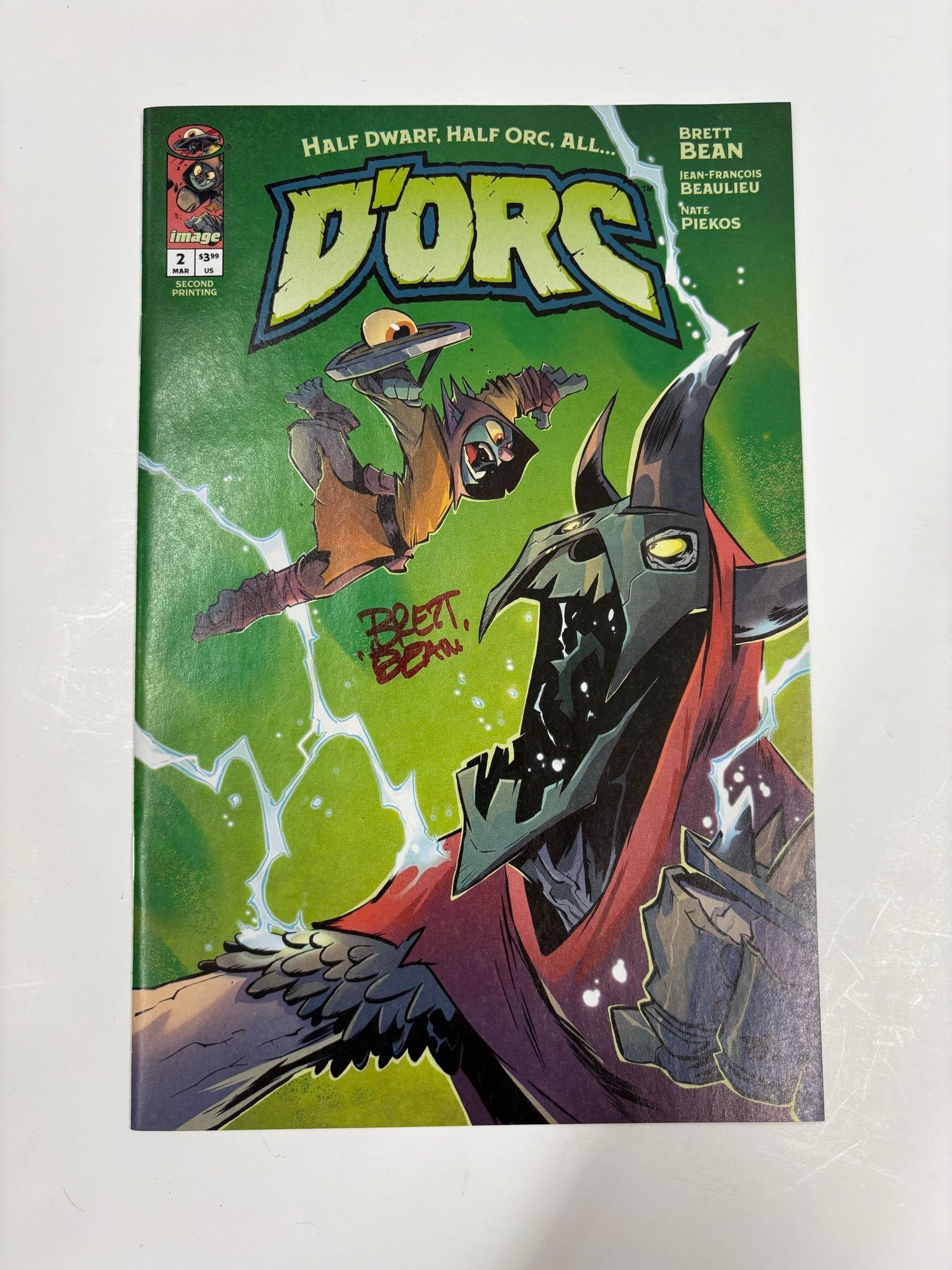 D'ORC #2 second printing green cover