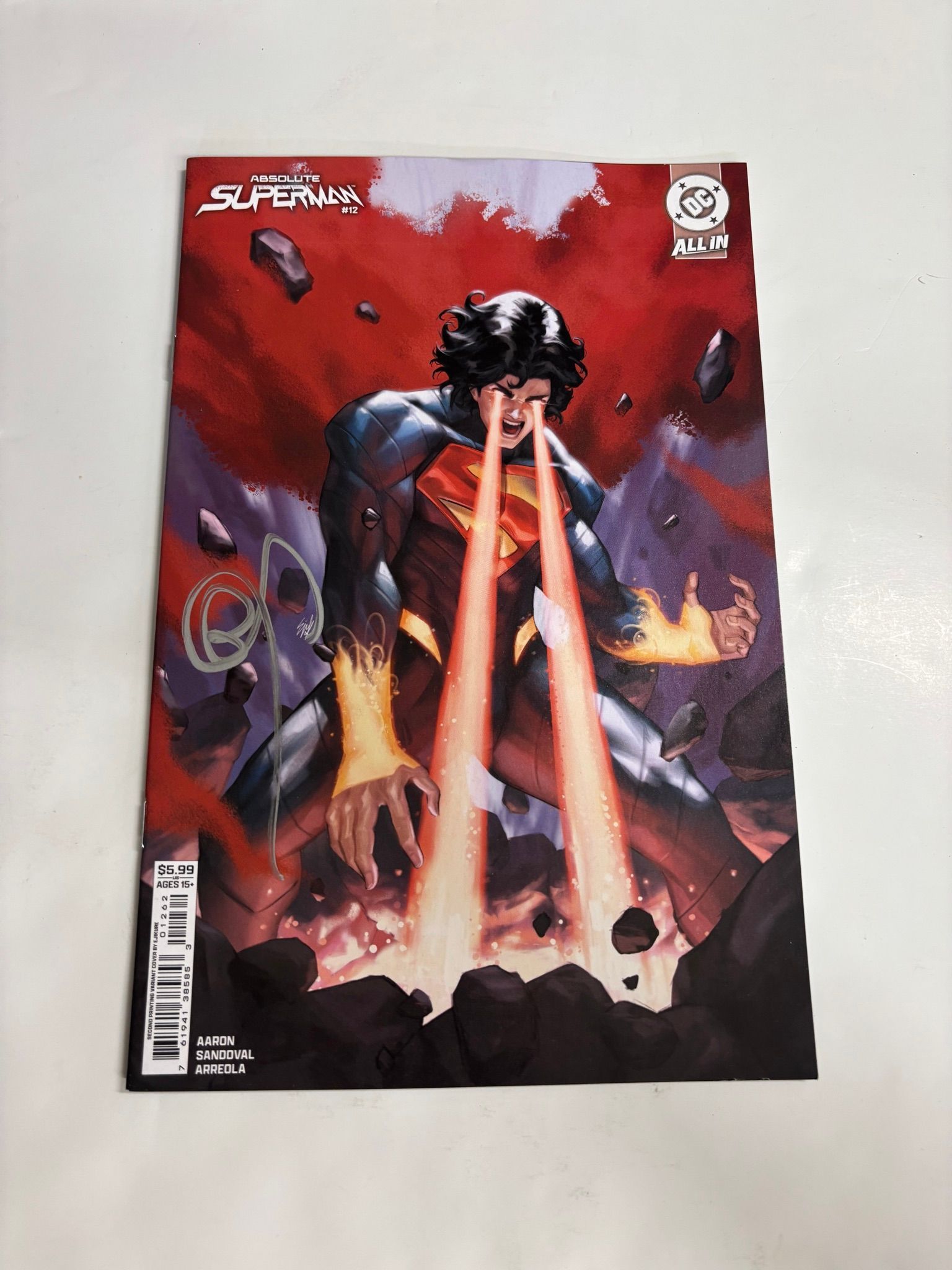 SNYDER SIGNED absolute superman #12 ejikure variant