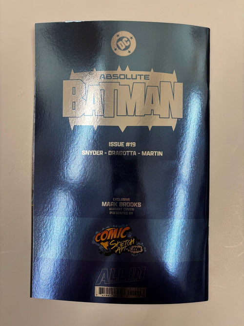 Absolute Batman #19 foil variant cover signed by Scott Snyder and Mark Brooks