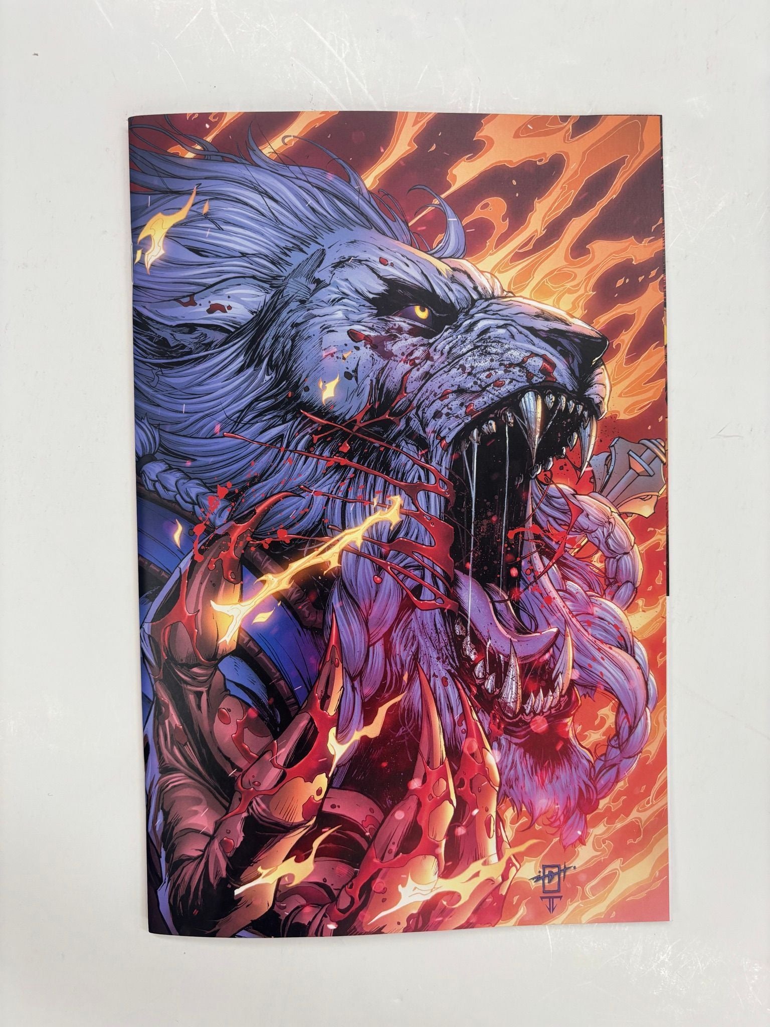 Battle Beast #1 virgin cover 2nd printing URIBE variant