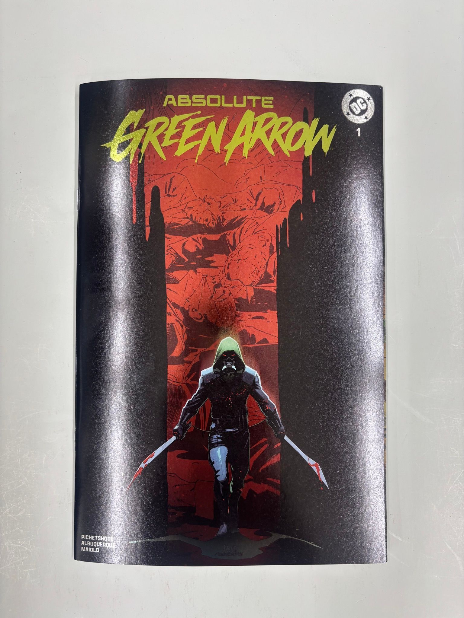 PICHETSHOTE & SNYDER SIGNED Absolute green arrow #1 Fernandez and Ortega foil variant