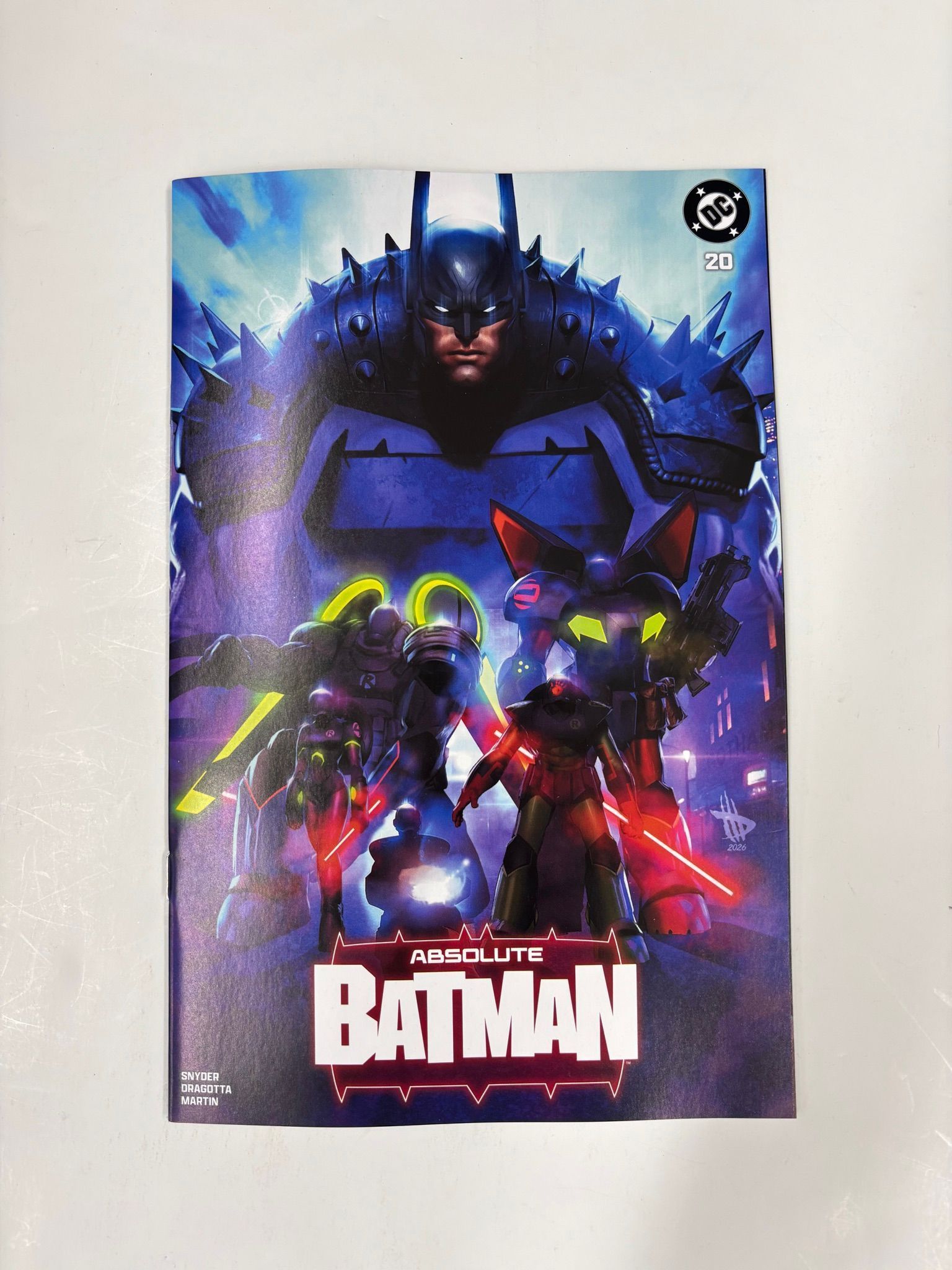 SNYDER SIGNED absolute Batman #20 Dave Wilkins variant