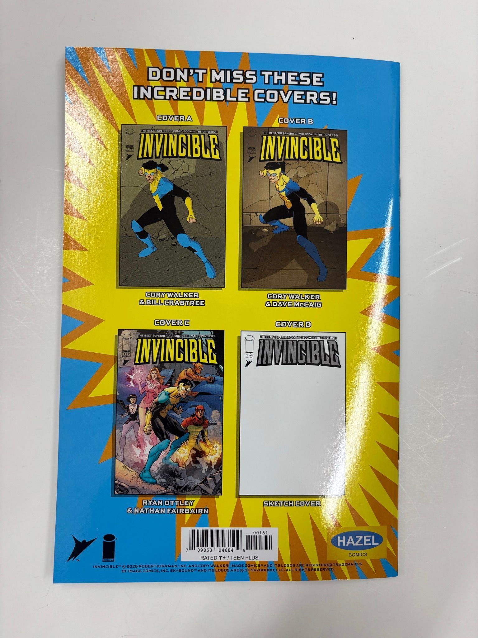 Raj foil invincible variant SIGNED by Andy kubert