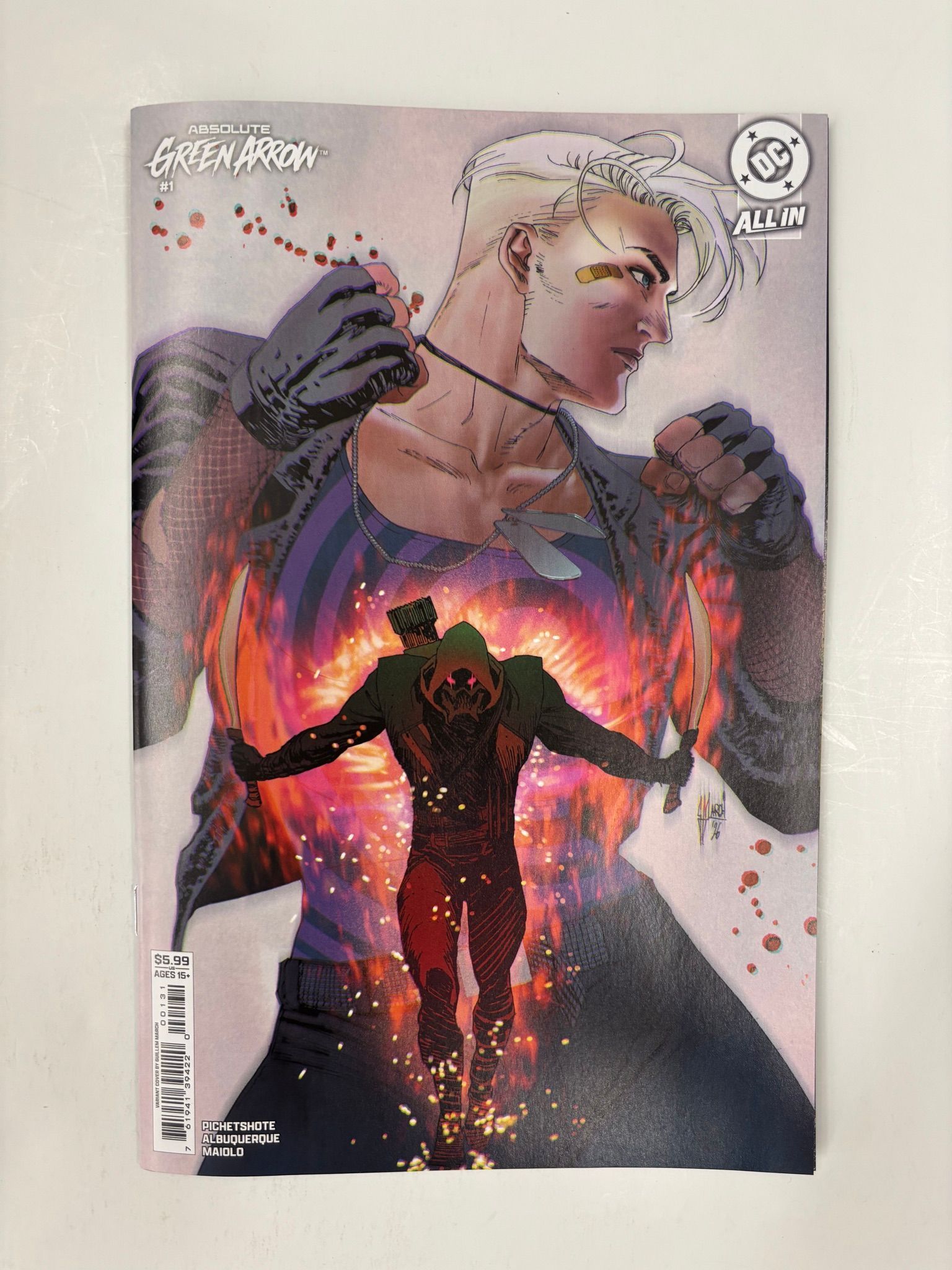 PICHETSHOTE SIGNED absolute green arrow #1 march variant