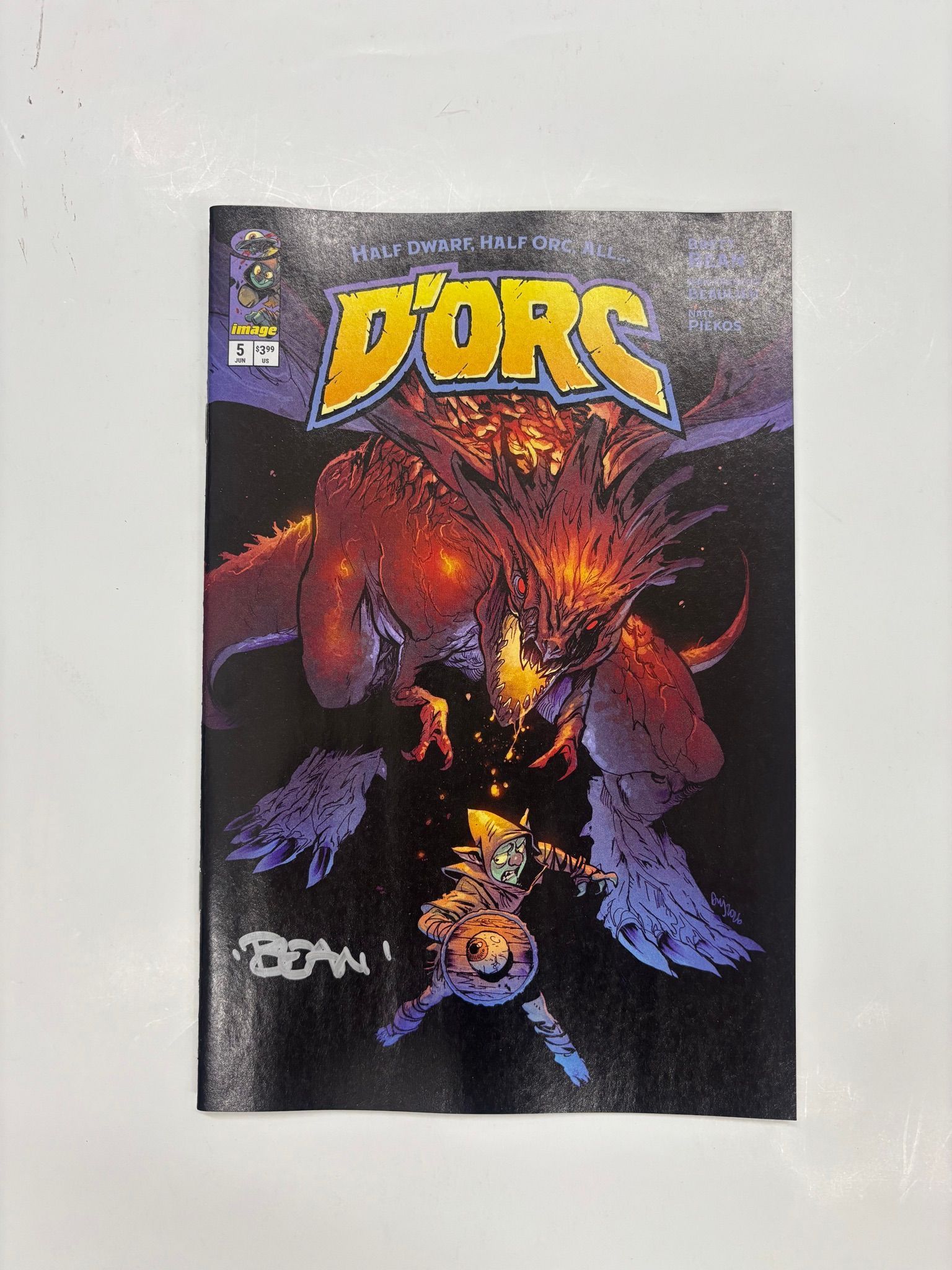 BRETT BEAN SIGNED D’ORC #5 cover b