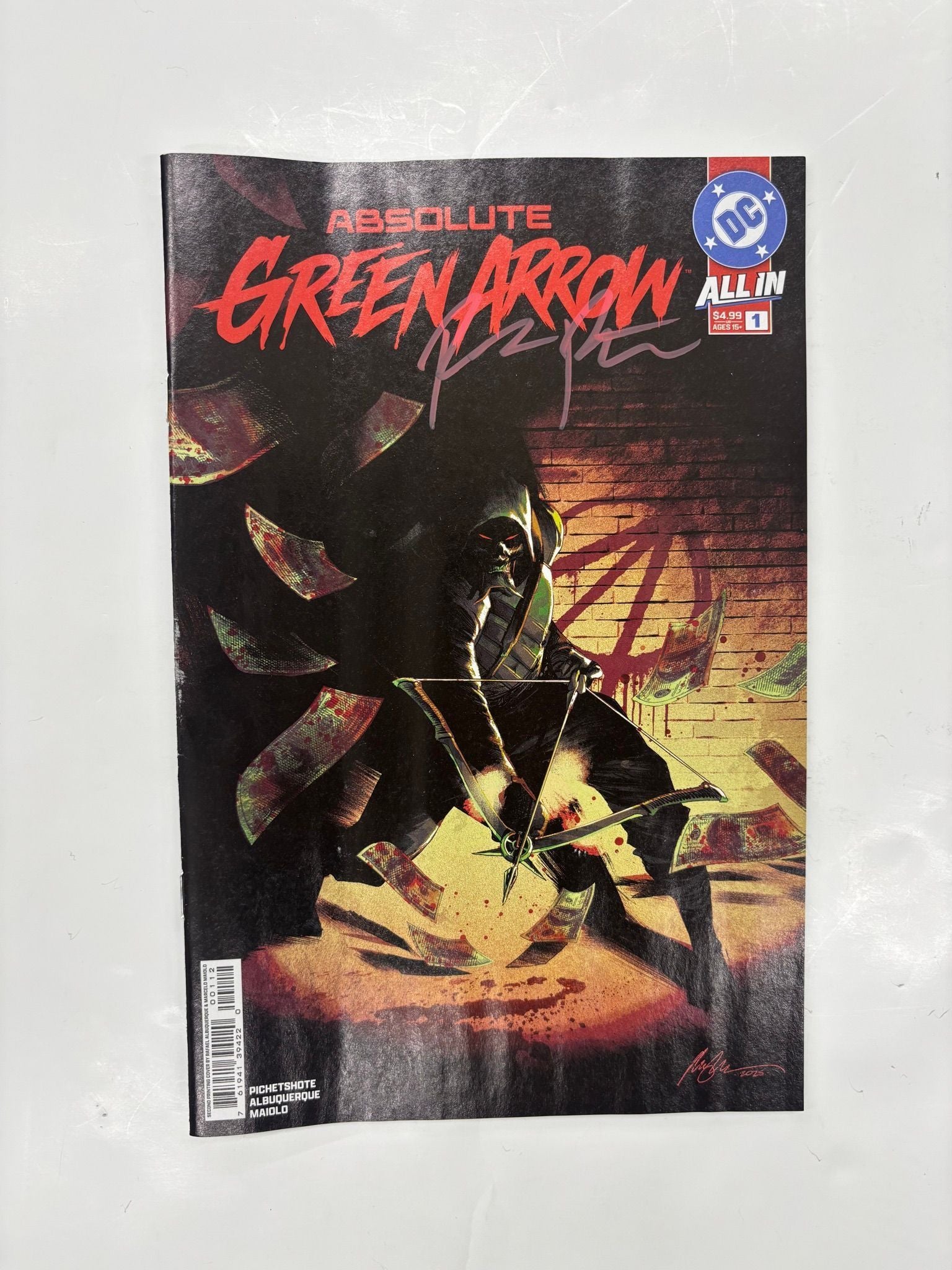 PICHETSHOTE SIGNED absolute green arrow #1 2nd printing Albuquerque &maidlo variant