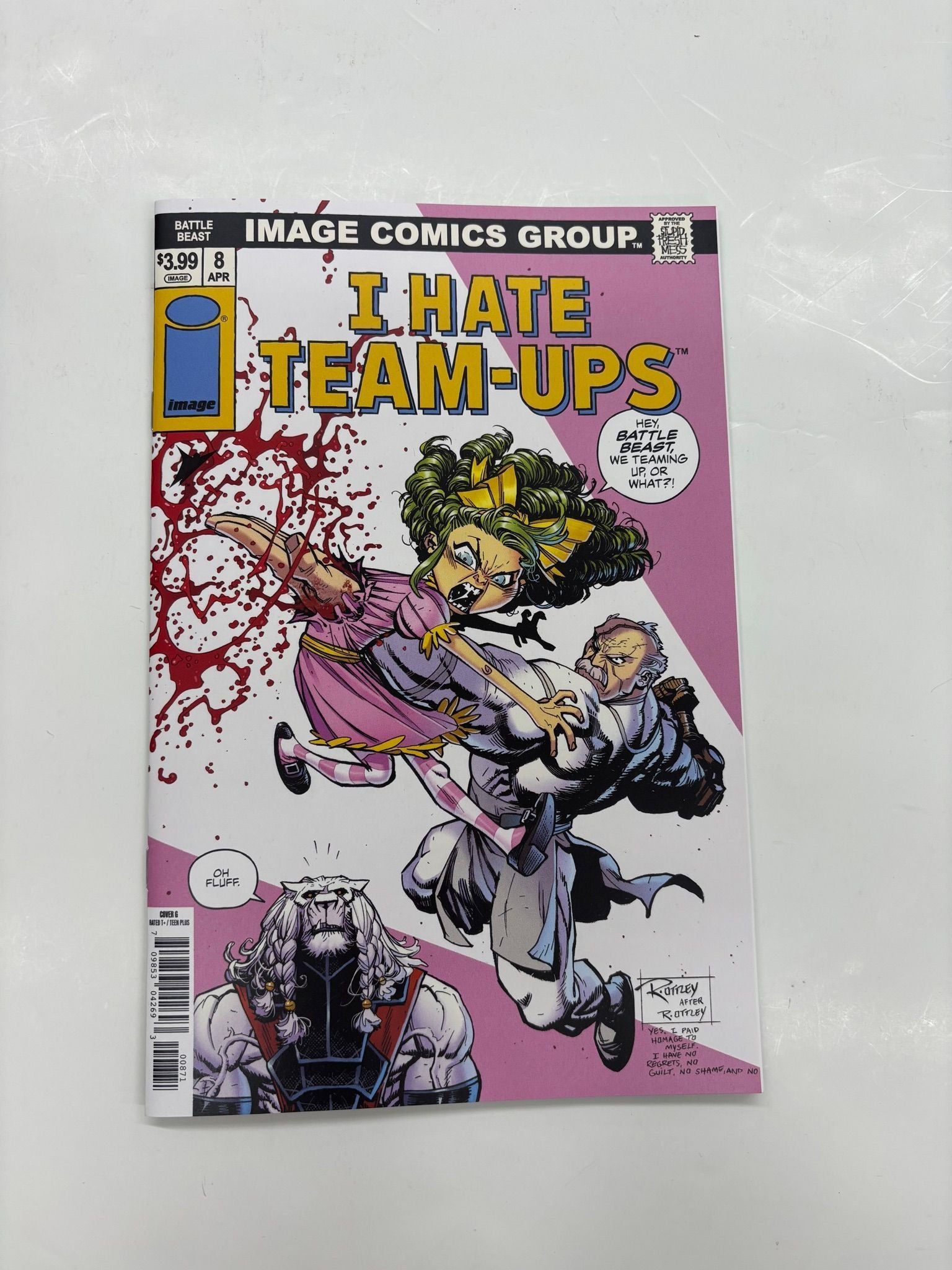 OTTLEY SIGNED I hate team ups #8 battle beast edition