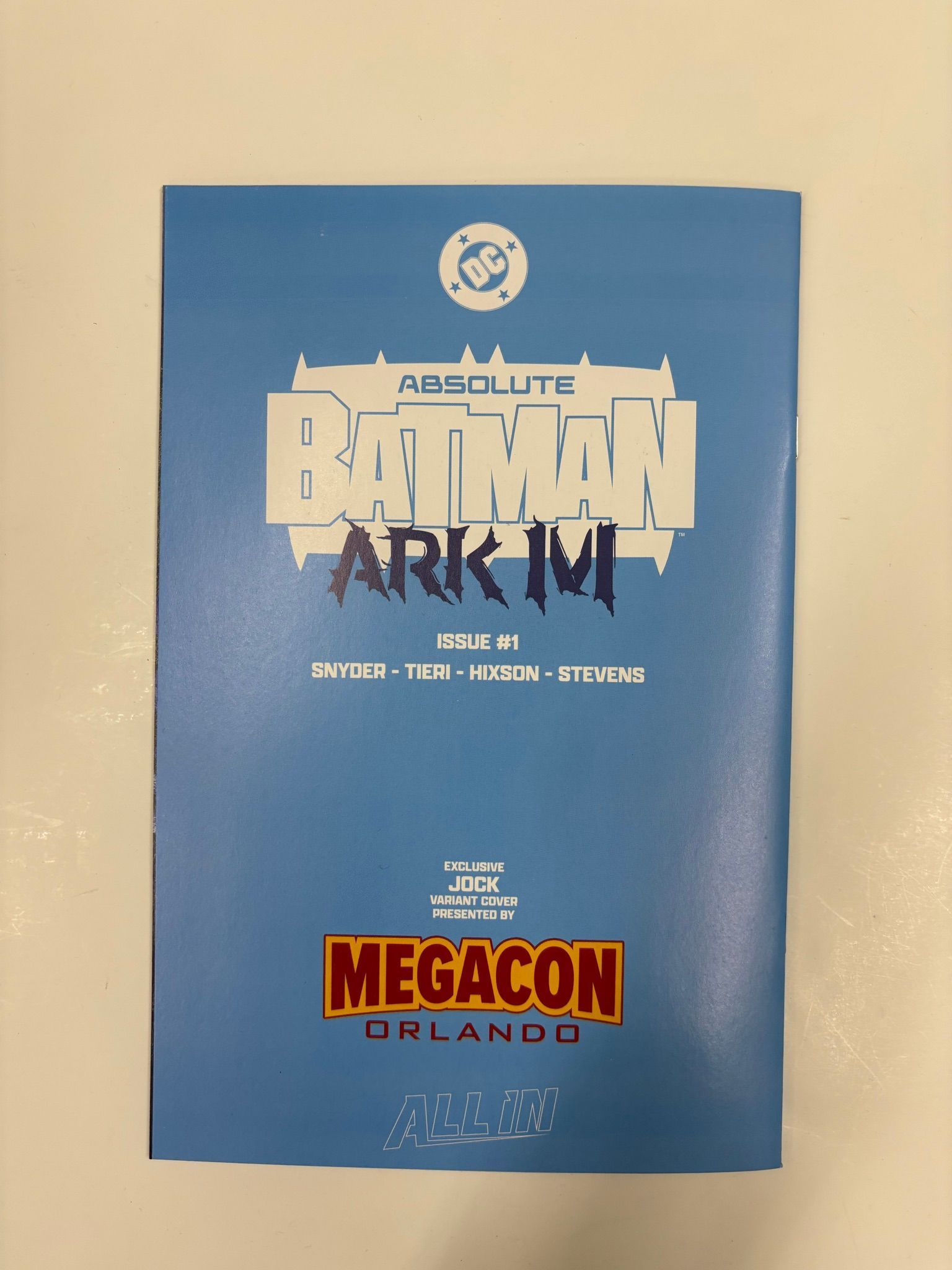Absolute Batman Ark-M signed by Scott Snyder, Frank Tieri, and Jock