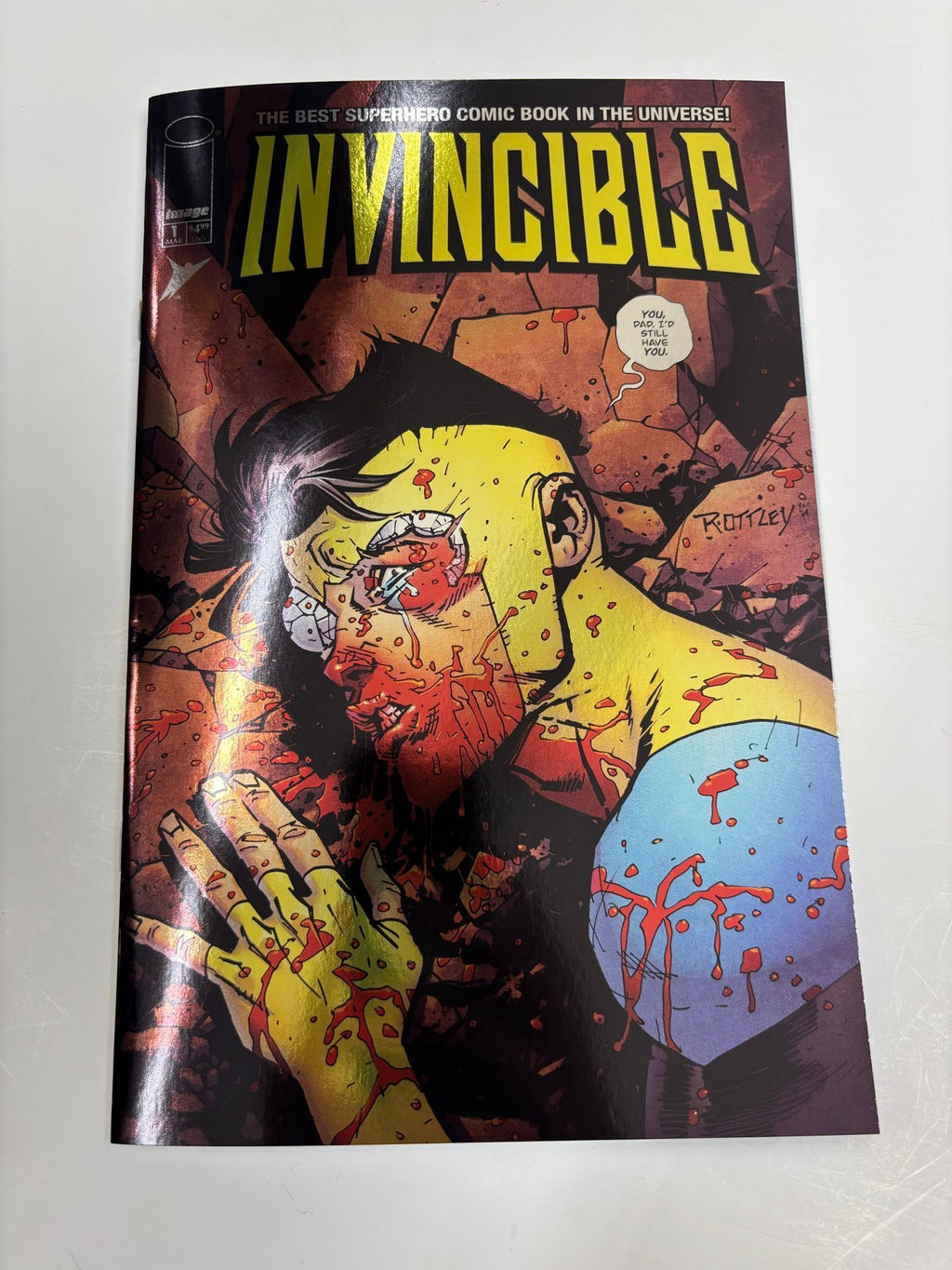 Invincible #1 foil bloody color variant