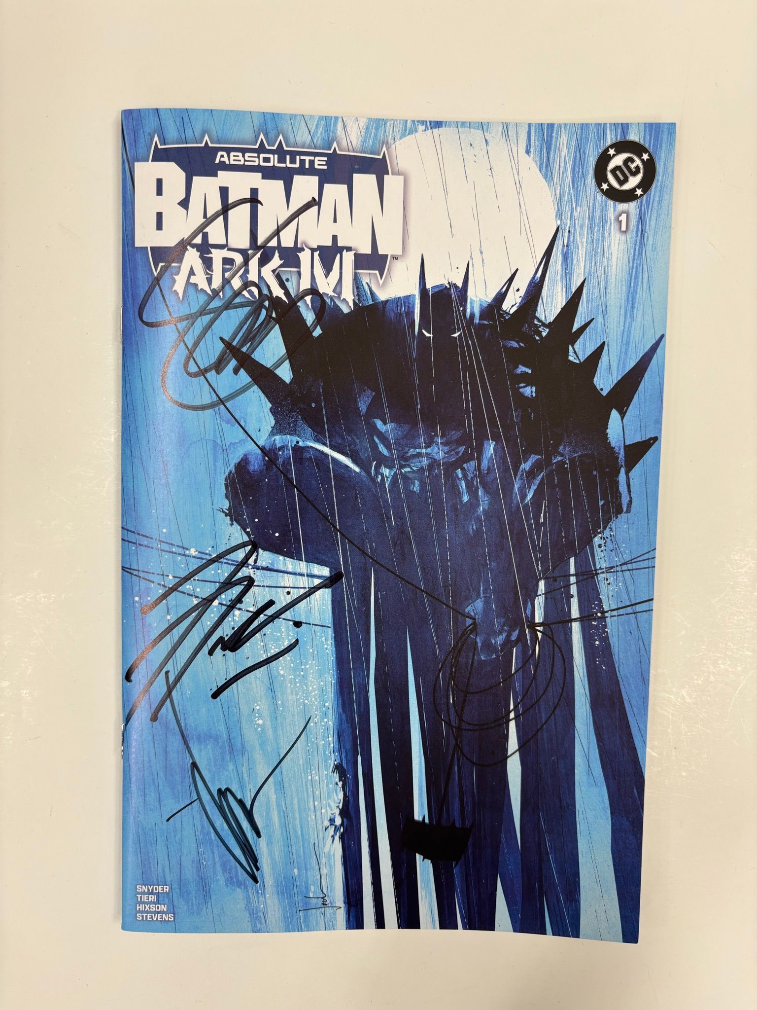 Absolute Batman Ark-M signed by Scott Snyder, Frank Tieri, and Jock