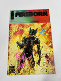 Fireborn cover A signed by Frankie Jonas and Curt Pines
