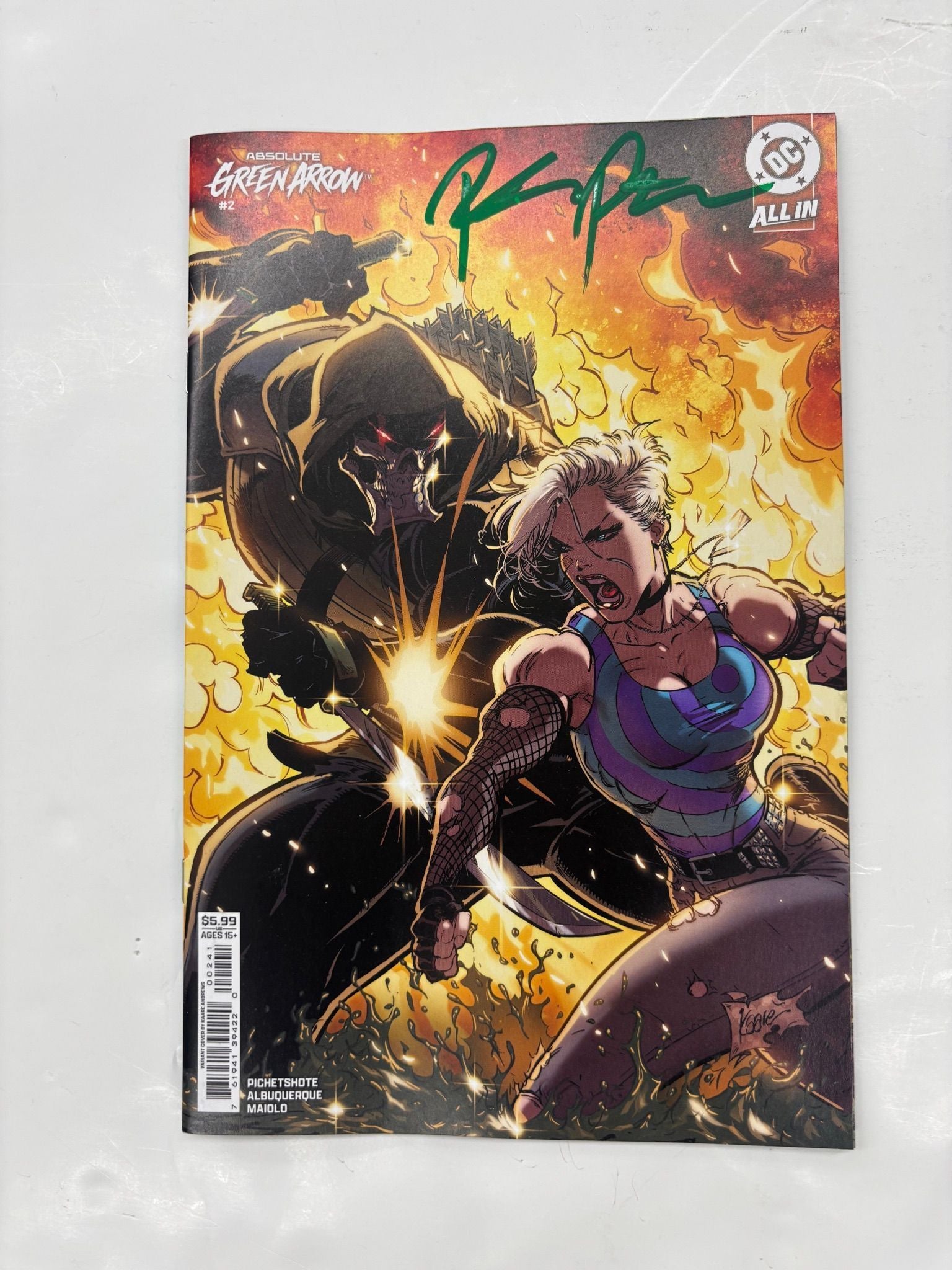 PICHETSHOTE SIGNED absolute green arrow #2 Andrews variant