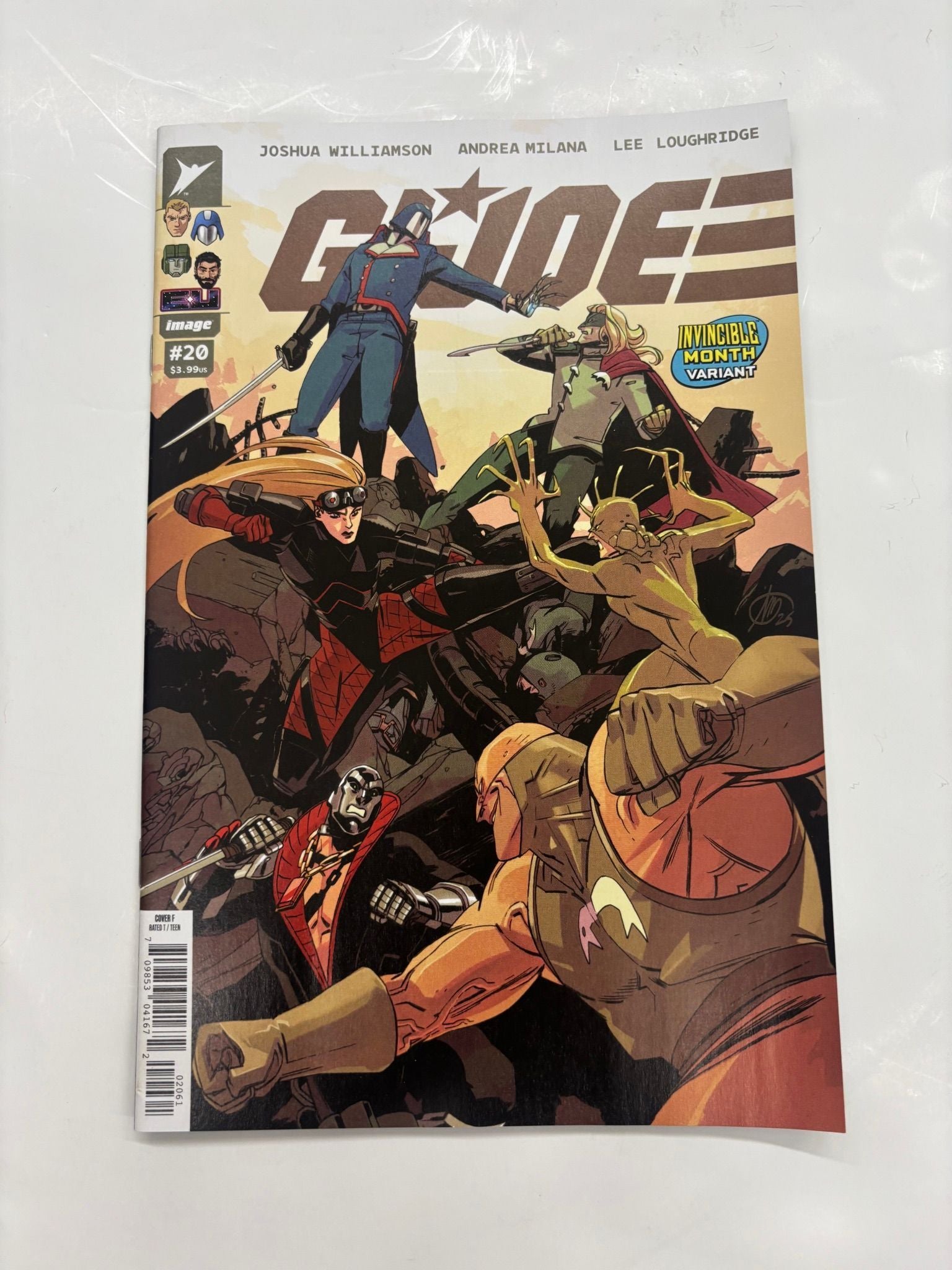 OTTLEY SIGNED GI Joe #20 invincible month variant