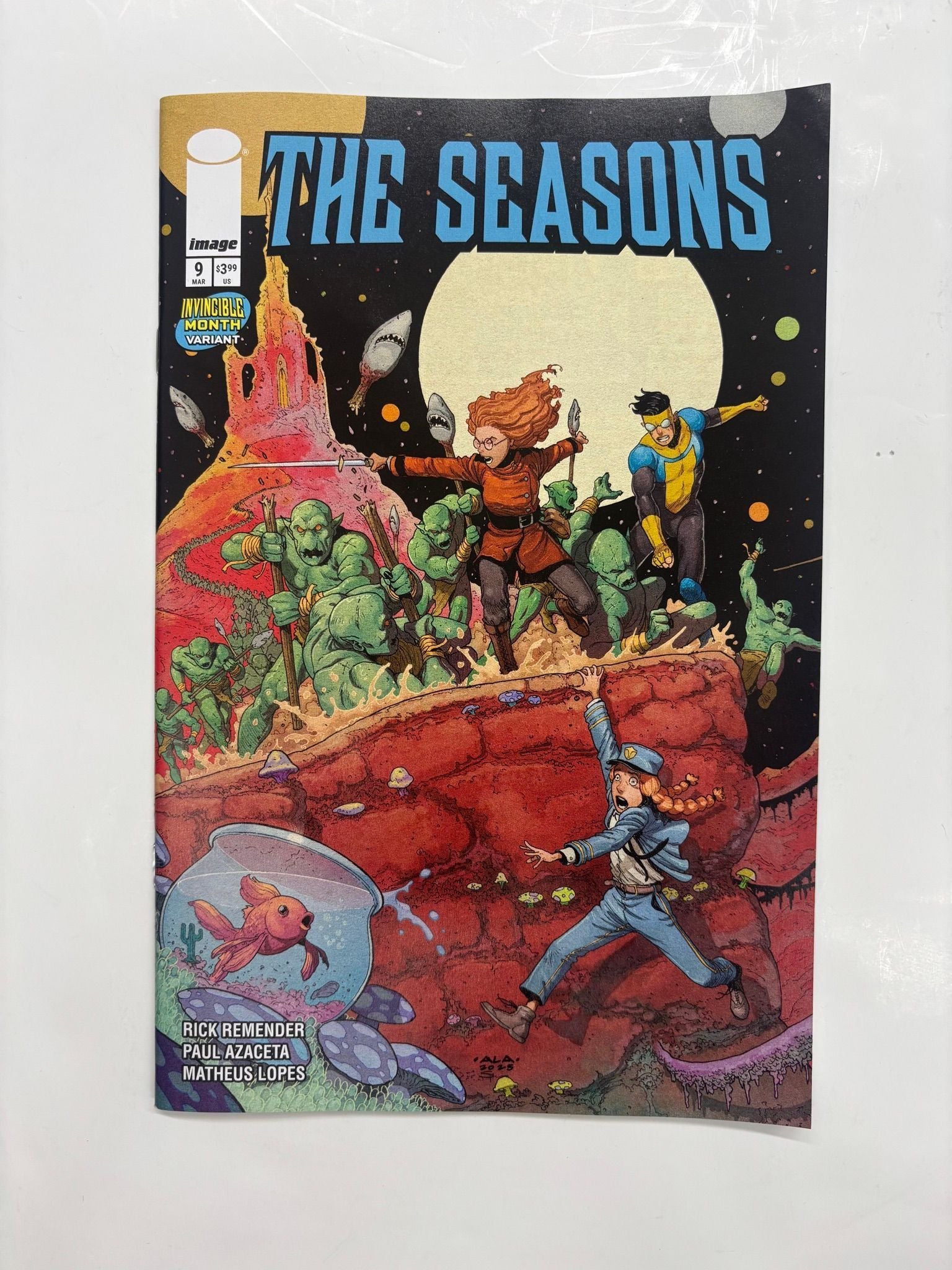 OTTLEY SIGNED the seasons #9 invincible month variant