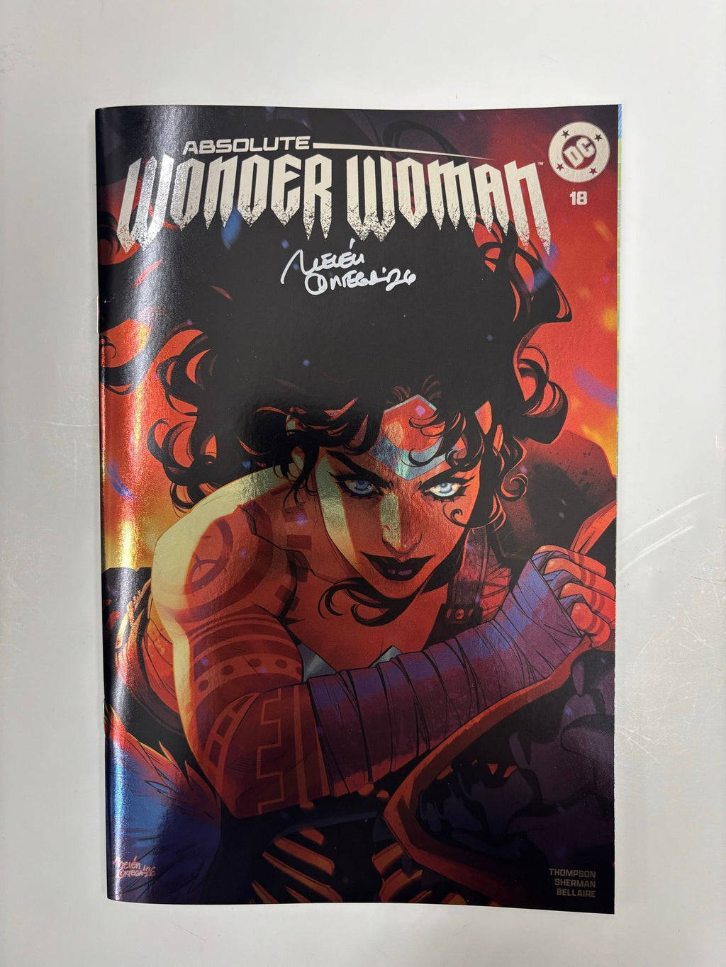 Absolute Wonder Woman #18 Foil C2E2 Variant cover SIGNED by Belen Ortega