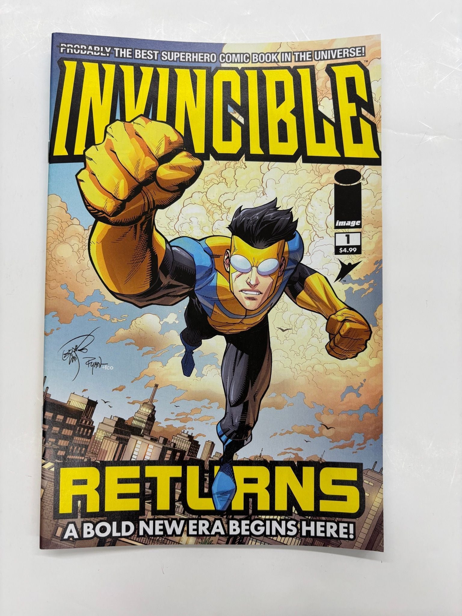 OTTLEY SIGNED invincible returns daytime sky cover