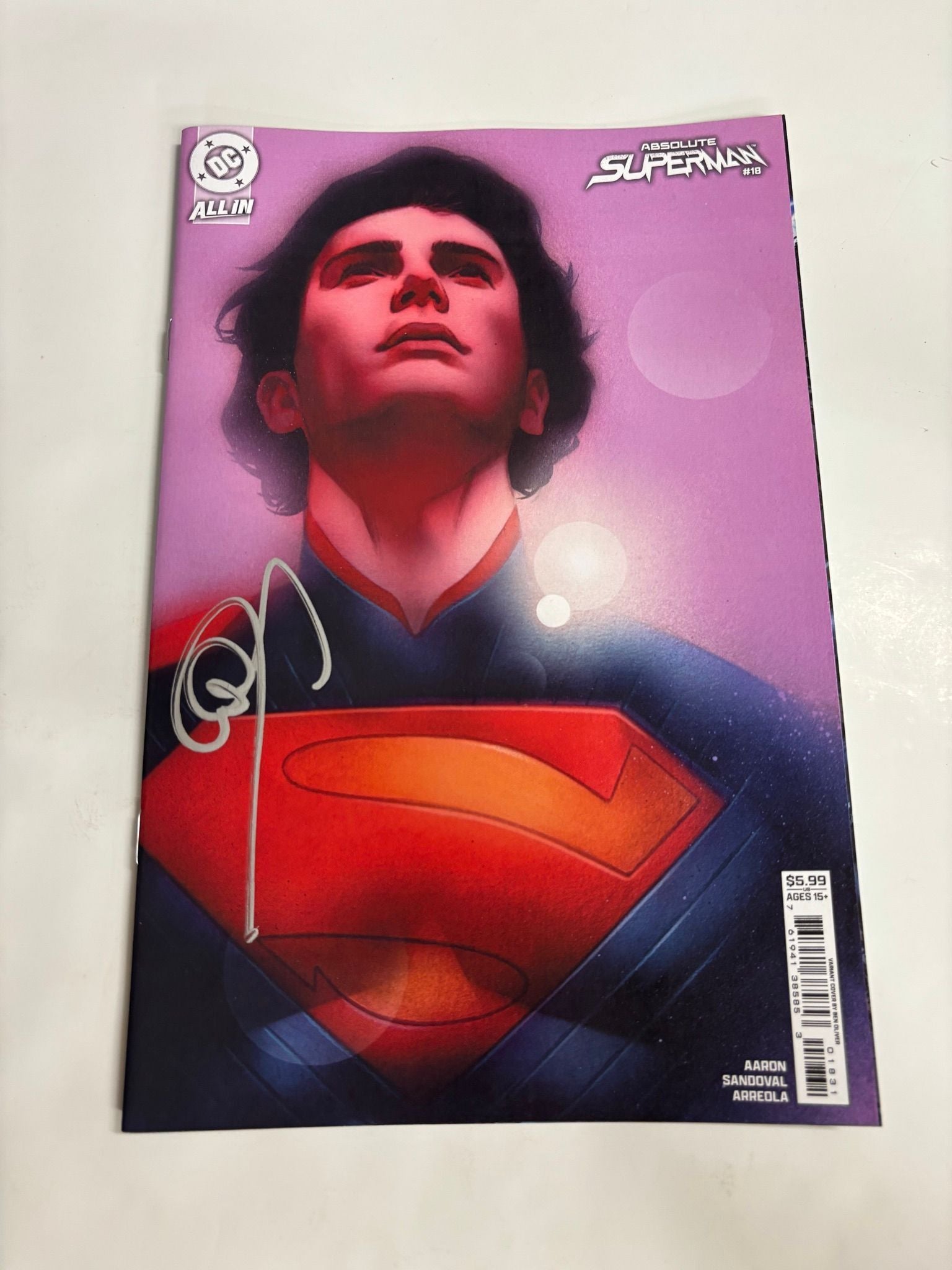 SNYDER SIGNED Absolute Superman #18 Oliver variant